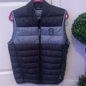 Blue and navy designer Coach zip up puffer vest with pockets😍💙